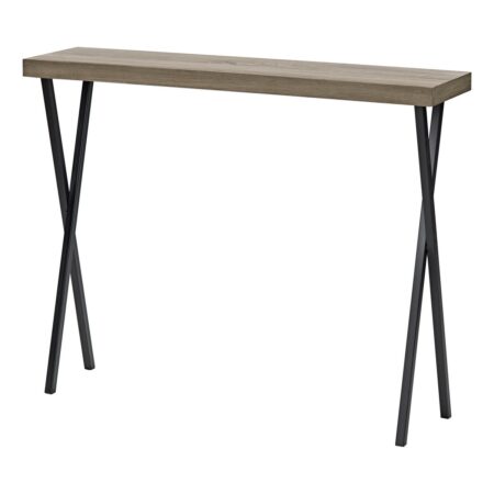 Data Console Table Oak Effect