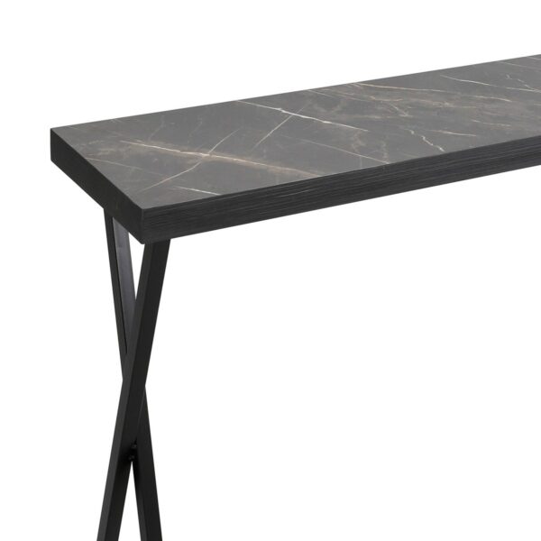 Data Console Table Dark Marble Effect - Image 2