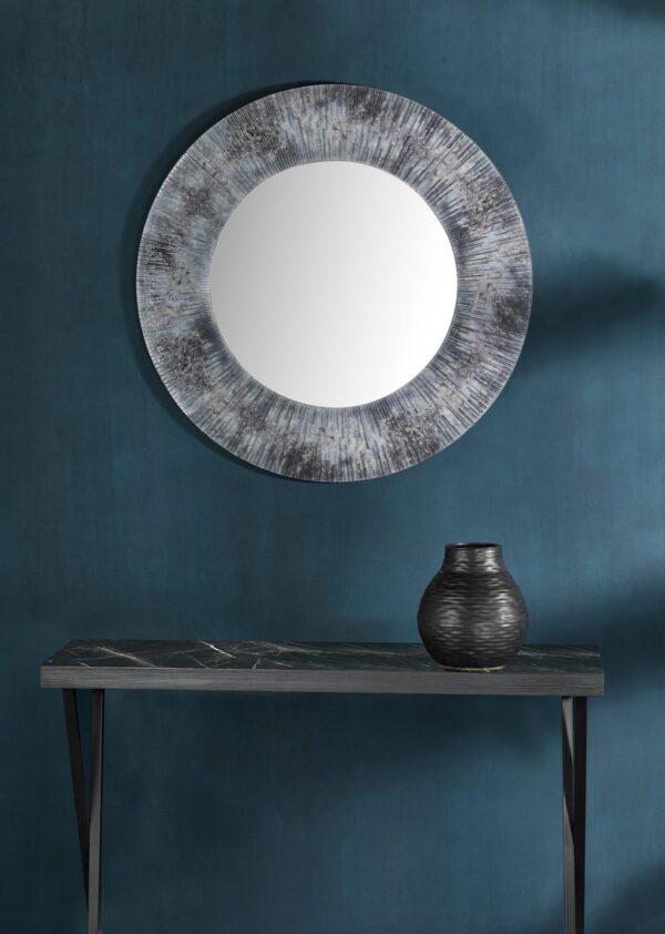 Data Console Table Dark Marble Effect - Image 5