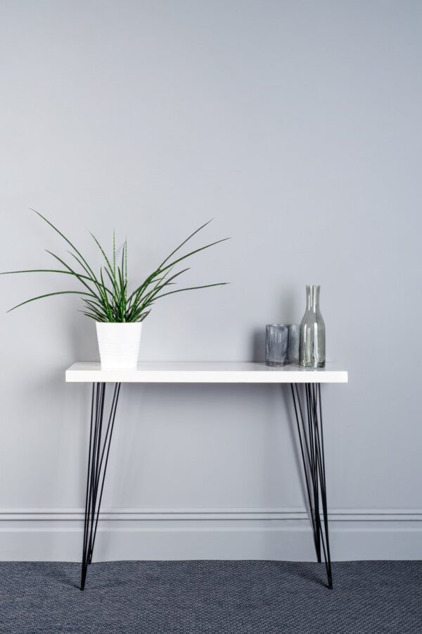Fotini Console Table White Marble Effect - Image 3