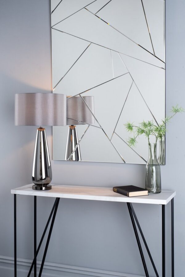 Fotini Console Table White Marble Effect - Image 4