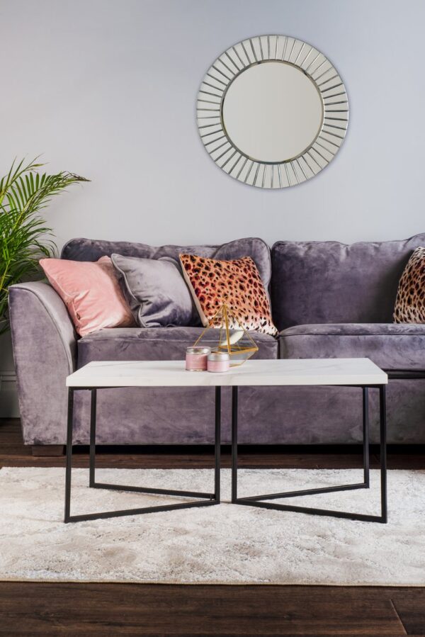 Fotini Coffee Table White Marble Effect - Image 6