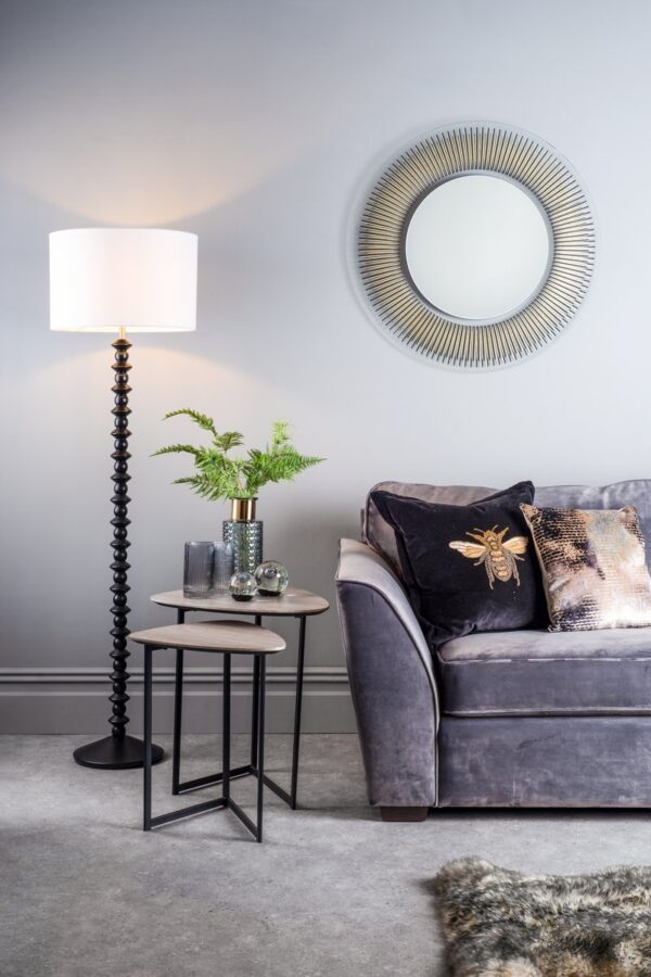 Mibello Nested Side Tables Light Oak Effect - Image 9