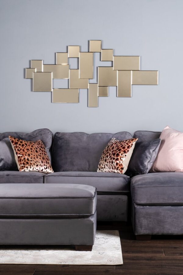 Block Rectangle Mirror 140 x 70cm - Image 3