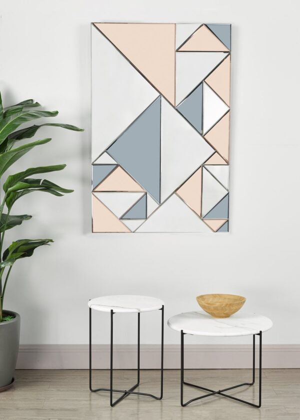 Ephesus Rectangle Mirror Smoked & Rose Gold 120cm x 80cm - Image 6
