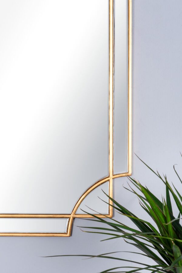 Guapo Rectangle Gold Detail Mirror 90 x 60cm - Image 3