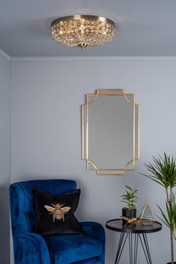 Guapo Rectangle Gold Detail Mirror 90 x 60cm - Image 4