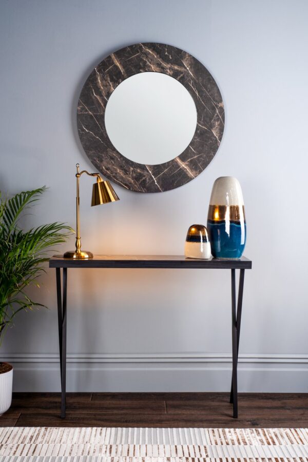 Juvan Dark Marble Mirror 80cm - Image 6