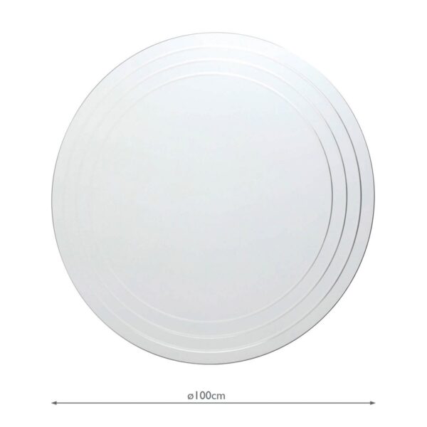 Meora Round Bevelled Mirror 100cm - Image 7