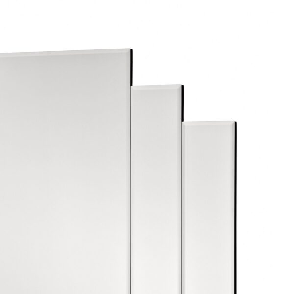 Odeon Rectangle Stepped Mirror 88 x 88cm - Image 2