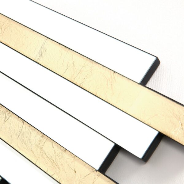 Pimento Decorative Mirror Gold Foil Detail 86 X 66cm - Image 2