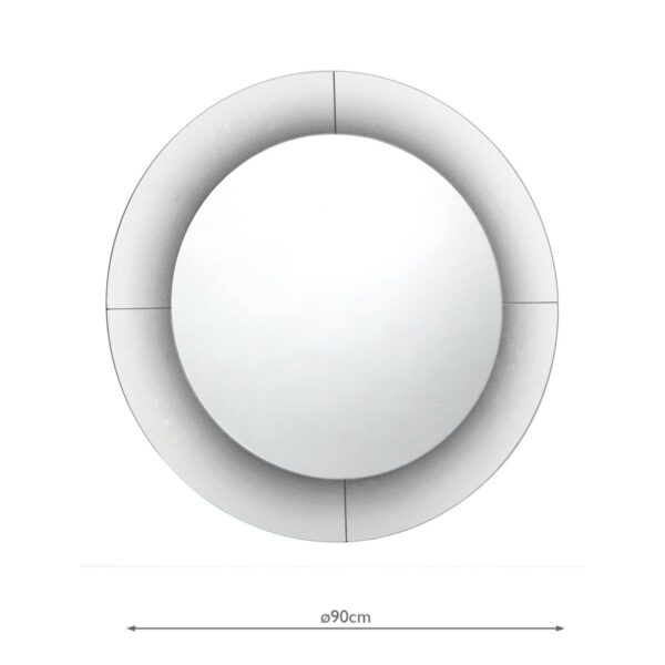 Ragusa Round Black Fade Mirror 90cm - Image 5