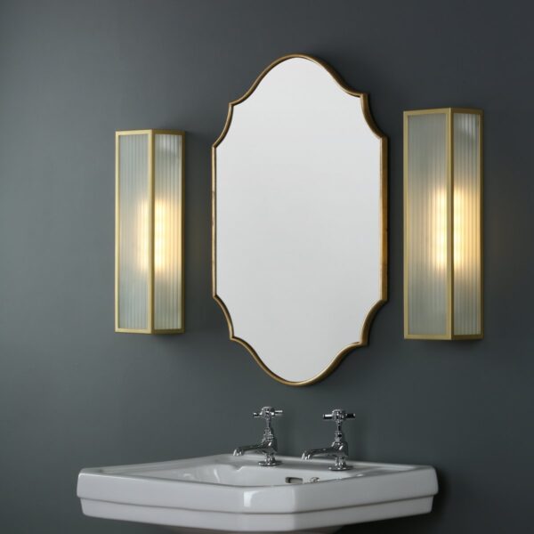 Ruggiero Rectangle Mirror With Gold Detail 70 x 50cm - Image 6
