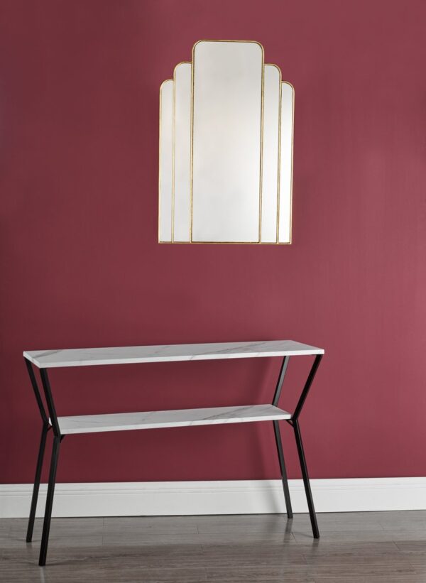 Skovgaard Rectangle Mirror With Gold Detail 90 x 60cm - Image 5