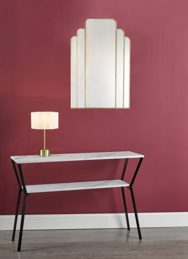 Skovgaard Rectangle Mirror With Gold Detail 90 x 60cm - Image 6