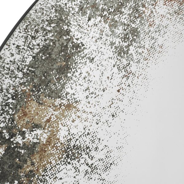 Vixen Round Mirror With Foxed Detail 80cm - Image 2