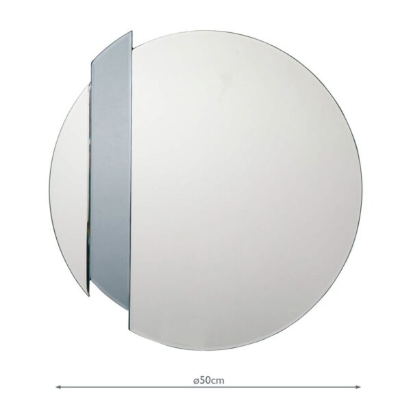 Yulia Silver And Smoked Mirror 50cm - Image 6