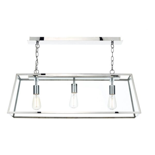 Academy 3 Light Pendant Stainless Steel - Image 2