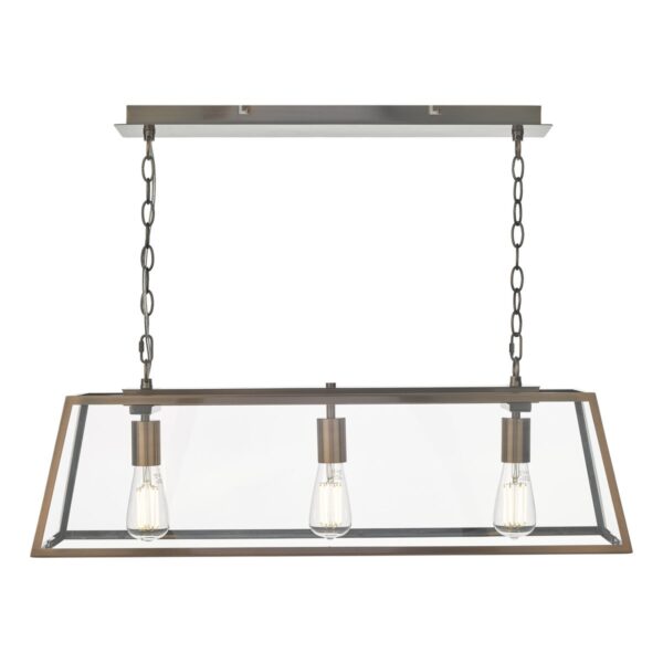 Academy 3 Light Bar Pendant Antique Copper - Image 2