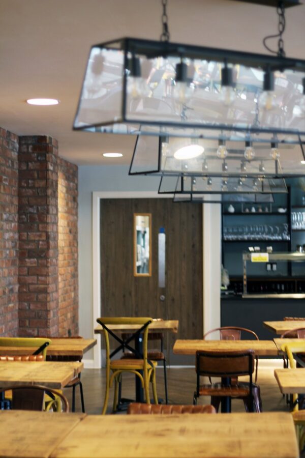 Academy 5 Light Pendant Black - Image 7