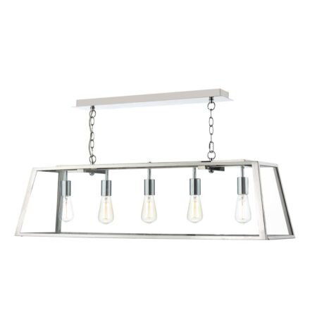 Academy 5 Light Pendant Stainless Steel