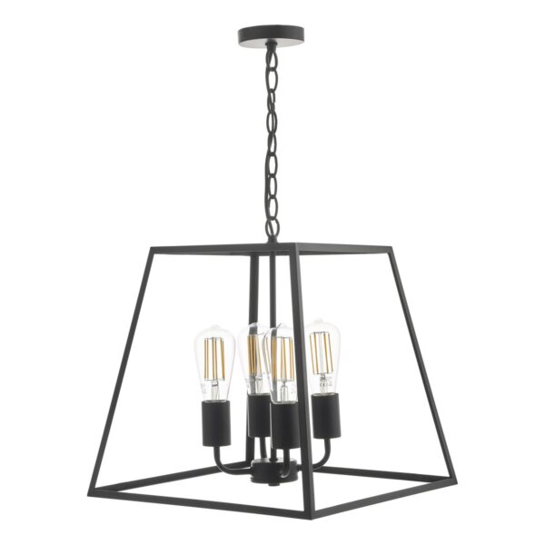 Academy 4 Light Lantern Black - Image 2