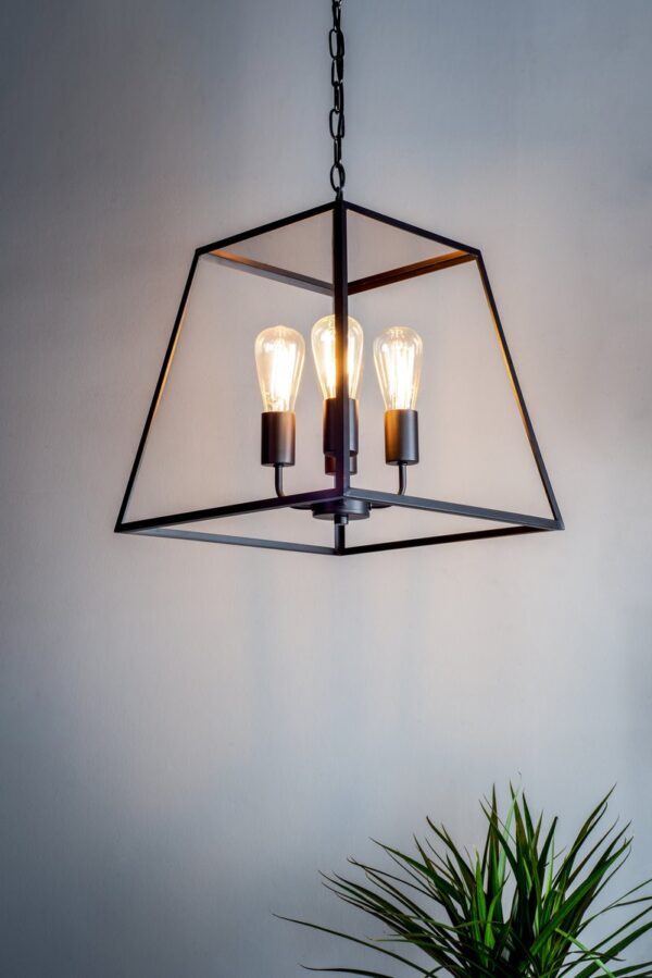 Academy 4 Light Lantern Black - Image 4