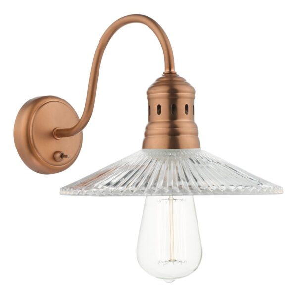Adeline 1 Light Wall Light Brushed Copper