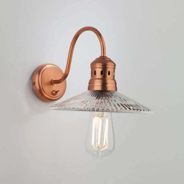 Adeline 1 Light Wall Light Brushed Copper - Image 2