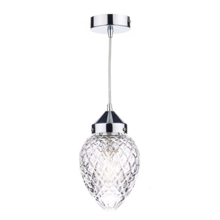 Agatha 1 Light Pendant Polished Chrome