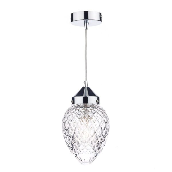 Agatha 1 Light Pendant Polished Chrome