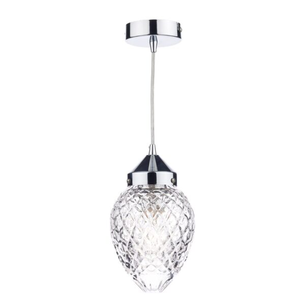 Agatha 1 Light Pendant Polished Chrome - Image 2