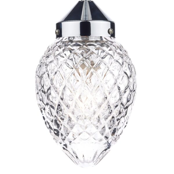 Agatha 1 Light Pendant Polished Chrome - Image 3
