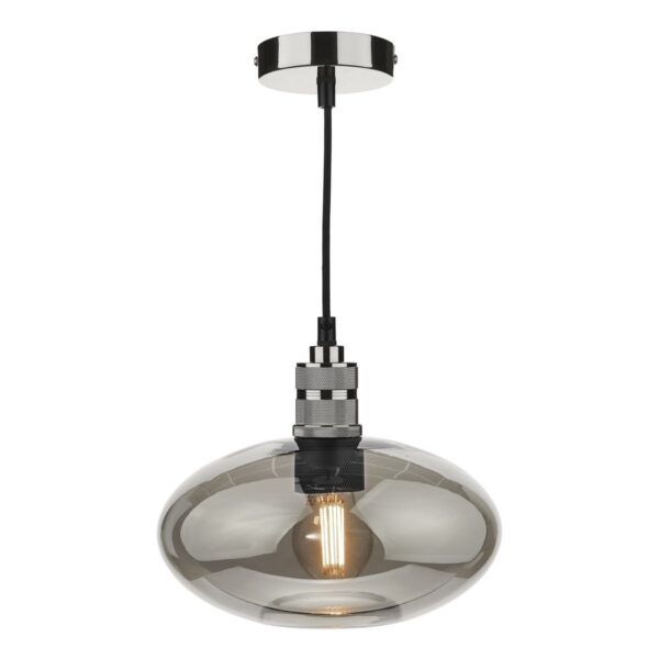 Aiden Easy Fit Pendant Smoked Glass - Image 2