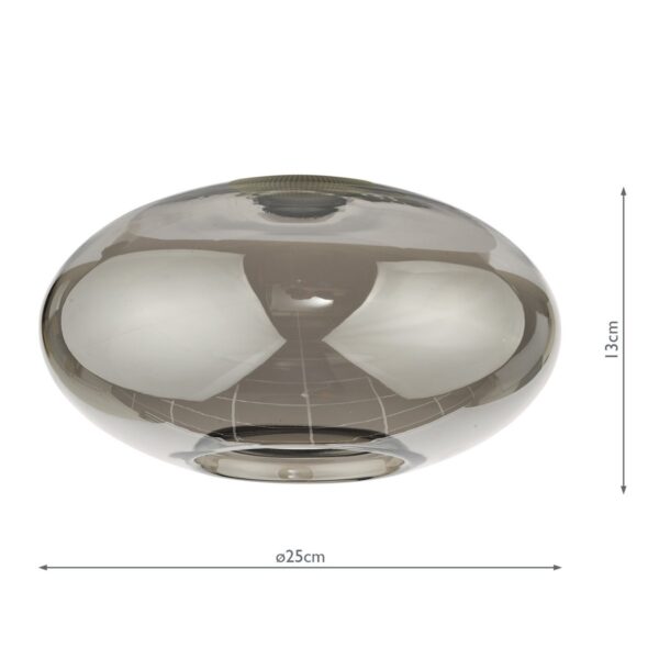 Aiden Easy Fit Pendant Smoked Glass - Image 5