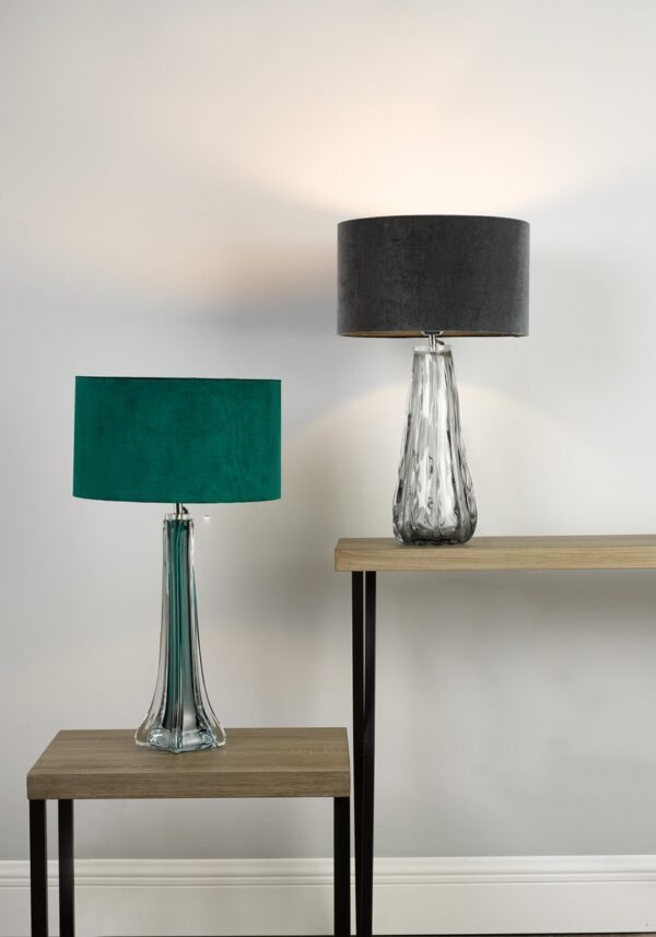 Akavia Green Velvet Drum Shade 35cm - Image 7
