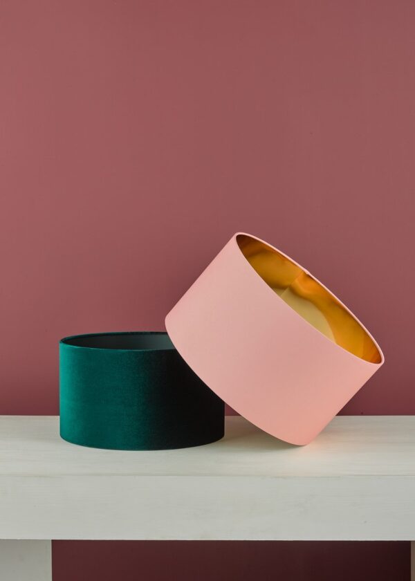 Akavia Green Velvet Drum Shade 35cm - Image 8