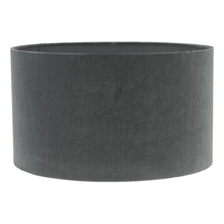 Akavia Grey Velvet Drum Shade 35cm