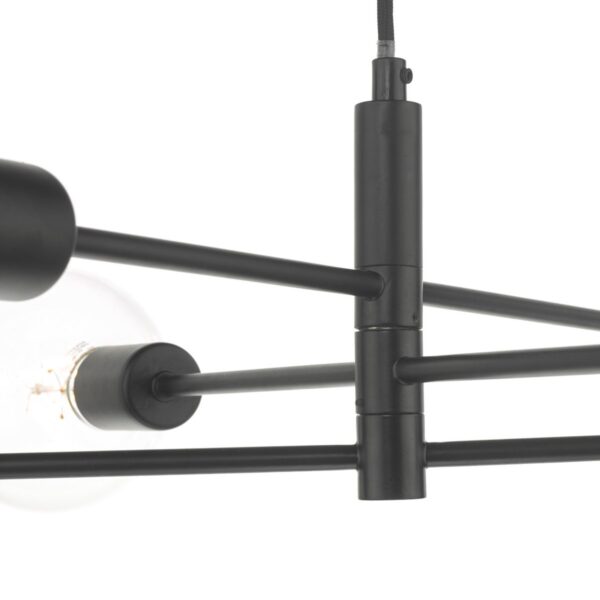 Alana 6 Light Pendant Black - Image 3