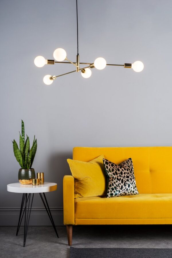Alana 6 Light Pendant Polished Gold - Image 6