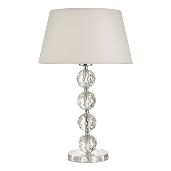 Aletta Table Lamp Faceted Acrylic With Shade - Image 2