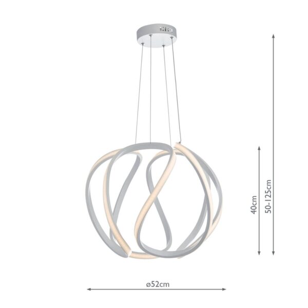 Alonsa Pendant Large White LED - Image 6