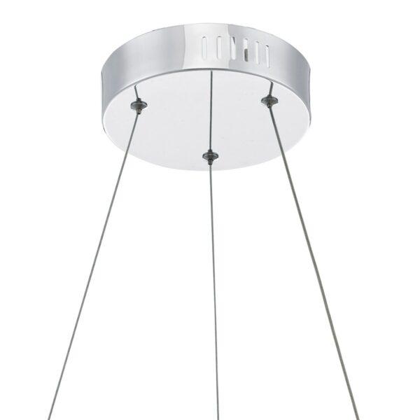 Altamura Pendant Polished Chrome and Crystal LED - Image 4