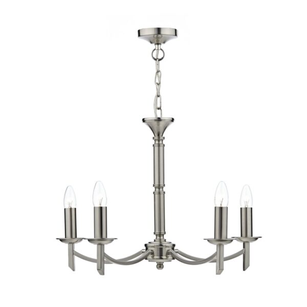 Ambassador 5 Light Dual Mount Pendant Satin Chrome