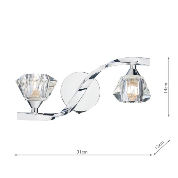 Ancona Double Wall Bracket Polished Chrome - Image 5