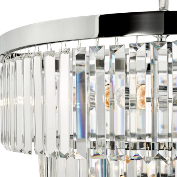 Angel 8 Light Pendant Polished Chrome Crystal - Image 5
