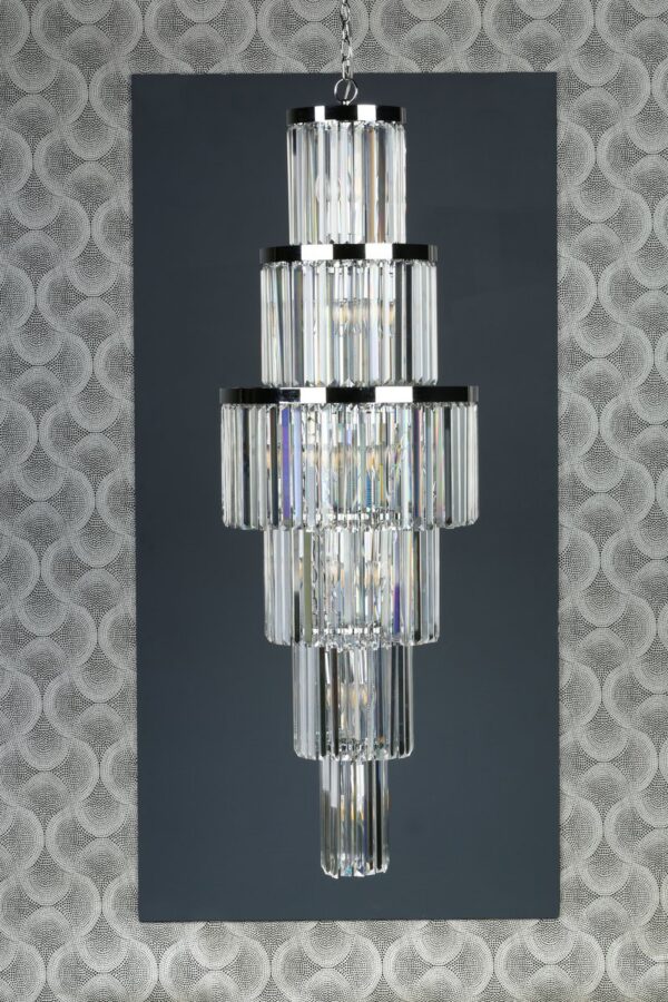 Angel 28 Light Chandelier Crystal Polished Chrome - Image 8