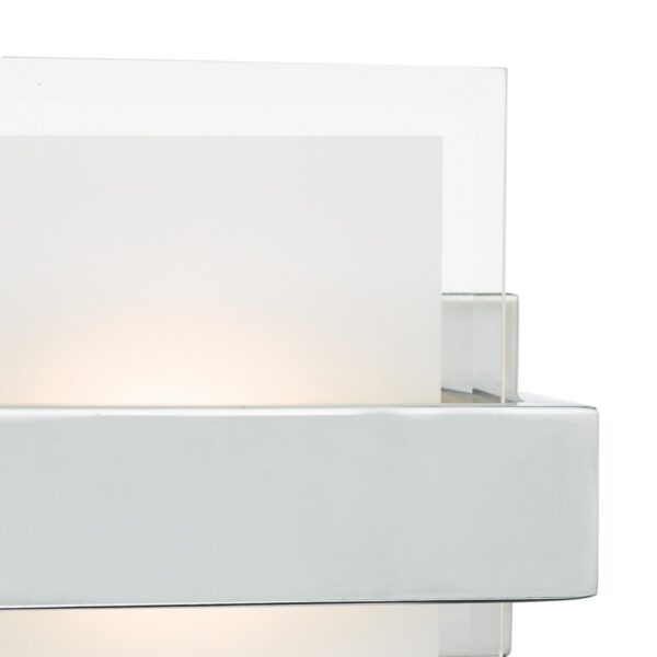 Apt LED Wall Light Polished Chrome & Glass - Image 2