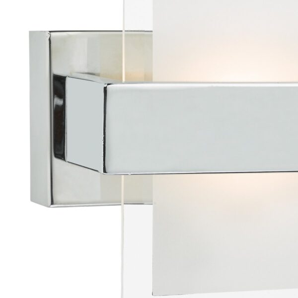 Apt LED Wall Light Polished Chrome & Glass - Image 3