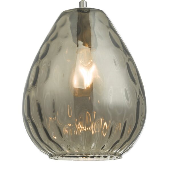 Apulia Pendant Polished Chrome Smoked Glass - Image 2